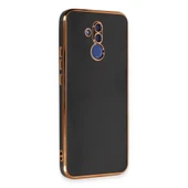 Mate 20 Lite Kılıf Volet Silikon - Siyah thumbnail 2