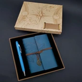 Mey İthalat® Defter Kalem Mavi Set thumbnail 1
