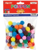 Bigpoint Renkli Ponpon 100 Adet 2cm thumbnail 1