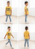 Erkek Çocuk Sarı T-Shirt thumbnail 4