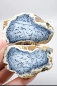 Mavi Dendrit Opal Çifti • Beyaz İçeriğe Sahip Opal thumbnail 1
