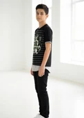 Erkek Çocuk Siyah T-Shirt thumbnail 2