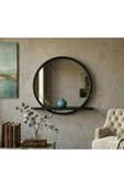 KLASS DEKOR Cırcle Raflı Ayna Ø60 Siyah thumbnail 1