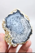 Mavi Dendritik Opal Çifti • Siyah ve Beyaz İç İçe Opal thumbnail 5