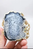 Mavi Dendritik Opal Çifti • Siyah ve Beyaz İç İçe Opal thumbnail 3