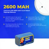 Liectroux E30 2600 mAh 14,4V Robot Süpürge Batarya thumbnail 3