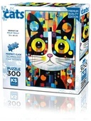 Ks Games Puzzle 300 Parça Abstract Cat 19262 thumbnail 1