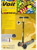 Voit Scooter 218 Işıklı 3 Teker Graffiti 77 thumbnail 3
