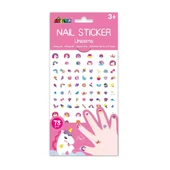 Avenir Simli Tırnak Çıkartmaları - Unicorns thumbnail 1