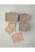 English Home Blare Polyester 6'lı Organizer Bej thumbnail 1