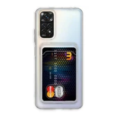 Xiaomi Redmi Note 11 Kılıf Kart Şeffaf Silikon - Şeffaf thumbnail 7