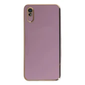 Xiaomi Redmi 9a Kılıf Volet Silikon - Mor thumbnail 11