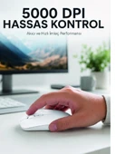 Kablosuz Bluetooth Mouse Sessiz Tıklama Ergonomik Wireless Fare thumbnail 1