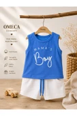Erkek Bebek Mama's Boy Atlet Şort Takımı thumbnail 1