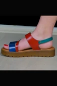 KADIN SANDALET HAKİKİ DERİ RENKLİ thumbnail 3