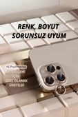 16 Pro Max Kamera Lens Koruyucu Naturel thumbnail 5