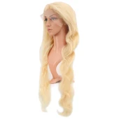 Gerçek Front Lace Dalgalı Platin Tül Peruk / 85/90cm thumbnail 3