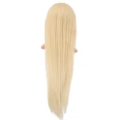 Gerçek Front Lace Düz Platin Tül Peruk / 80/85cm thumbnail 5