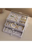 Üç Katlı Çekmeceli Takı Kozmetik Organizer thumbnail 5