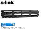 S-link  SL-P648 48 Port Cat6 Utp Patch Panel thumbnail 1