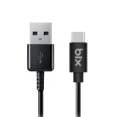 Bix bx100cb 3a usb-a to type-c chargıng Cable black thumbnail 1