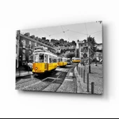 Sarı Tramvay (Lizbon) Cam Tablo thumbnail 1