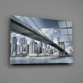 Manhattan Köprüsü Cam Tablo thumbnail 2
