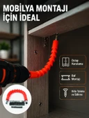 Profesyonel Esnek Tornavida Bits Uç Seti 12 Parça Manyetik Bit Adaptörlü thumbnail 1