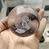 Ayda Oturan Astronot Temalı Işıklı Cam Küre thumbnail 3