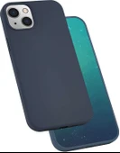 iPhone 13 Mini Kılıf Mnc Silk Silikon-Lacivert thumbnail 1