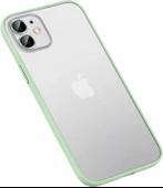 iPhone 12 Pro Max Kılıf Mnc Retro Kapak-Yeşil thumbnail 1