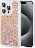 iPhone 15 Pro Uyumlu Mnc Milce Kapak-Gold thumbnail 1