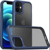iPhone 11 Uyumlu Mnc Inoks Kapak-Mavi thumbnail 1