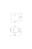 Schock Quadro N-100 Alpina Granit Eviye thumbnail 2