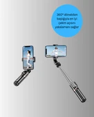 Bluetooth’lu Işıklı Selfie Çubuğu – Katlanabilir, 130 cm thumbnail 2