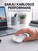 5000 DPI Bluetooth Kablosuz Mouse Hafif Ergonomik Sessiz Wireless Fare thumbnail 1