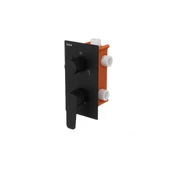 Ciera Pro 3 Yönlü Banyo Panel+Batarya Kare-Siyah thumbnail 1