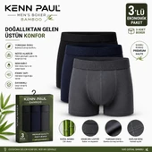 Kenn Paul Bambu Erkek BOXER  3 ADET thumbnail 1