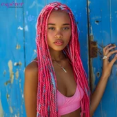 Sentetik Örgülük Esperer 100 Gr. / Koyu Pembe thumbnail 1