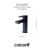 Sharp Mat Siyah Batarya Seti 3’lü Banyo-Lavabo-Evye thumbnail 2