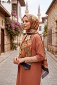 Sharell Fransız İpeği Şal (Kahve) 251-121 thumbnail 1