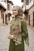 Sharell Fransız İpeği Şal (Yeşil) 247-122 thumbnail 1