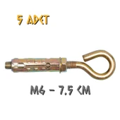 Made Kapalı Kancalı Çelik Dübel M6 - 5 Adet thumbnail 1