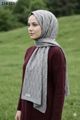 Moda Akyüz Ayrobin Jakar Şal (Antrasit) 214-122 thumbnail 1