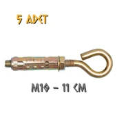 Made Kapalı Kancalı Çelik Dübel M10 - 5 Adet thumbnail 1