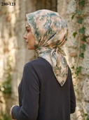 Sharell Desenli Soft Pamuk Eşarp 280-123 thumbnail 1