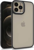 iPhone 12 Pro Max Uyumlu Mnc Flora Kapak-Siyah thumbnail 1