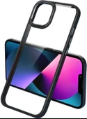 iPhone 13 Pro Max Kılıf Mnc Krom Kapak-Siyah thumbnail 1