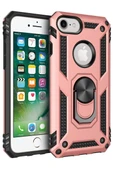 Newface Apple iPhone 7 Kılıf Sofya Yüzüklü Silikon Kapak - Rose thumbnail 1