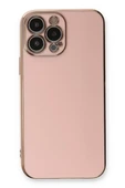 Newface Apple iPhone 13 Pro Max Kılıf Volet Silikon - Pembe thumbnail 2